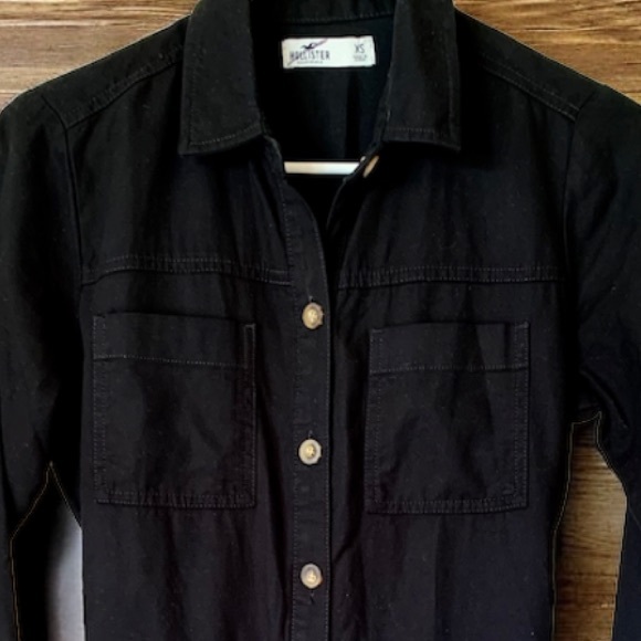 HOLLISTER BLACK LONG SLEEVE UTILITY JUMPSUIT 
SIZE X SMALL - Picture 4 of 7